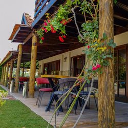 Wine House Urla - Outside patio.