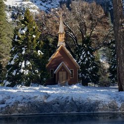 Yosemite Sierra Travel Concierge - Church in Yosemite Valley #yosemiteconcierge @travel_sierra #yosemitesierraconcierge