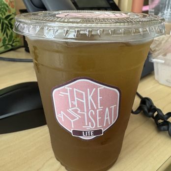 Take Ur Seat Lite - Iced Pandan Jasmine Tea - Asian Fusion Near Me - West Covina, California Take Ur Seat Lite - Iced Pandan Jasmine Tea - Asian Fusion Near Me - West Covina, California