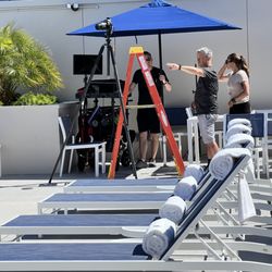 Styled by NMJ - Styling a pool photoshoot in California, USA