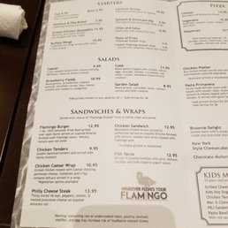 Menu- May 2018