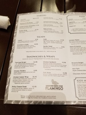Menu photo 5 Flamingo's Bar & Grille Winter Garden, FL Menu photo 5 Flamingo's Bar & Grille Winter Garden, FL