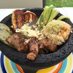 A Table At Greenane Farm - Farm fresh organic angus beef Molcajete, very authentic and very amazing.