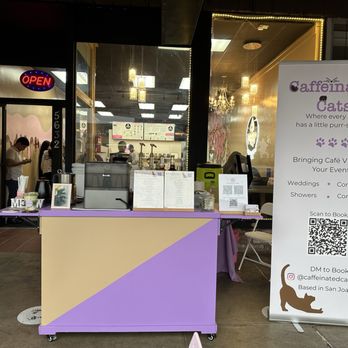 Caffeinated Cats - Our cart setup! - Coffee & Tea Near Me Caffeinated Cats - Our cart setup! - Coffee & Tea Near Me