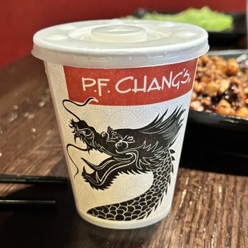 P.F. Chang's - a takeout cup with a dragon on it - Chinese Near Me - Boston, Massachusetts P.F. Chang's - a takeout cup with a dragon on it - Chinese Near Me - Boston, Massachusetts