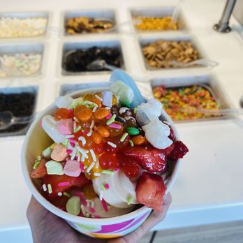 Yogurtland - Yogurtland - baby girl picked all the toppings lol - Ice Cream & Frozen Yogurt Near Me - Brea, California Yogurtland - Yogurtland - baby girl picked all the toppings lol - Ice Cream & Frozen Yogurt Near Me - Brea, California