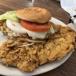 Railroad Cafe - This is the largest tenderloin. I've ever ordered.
