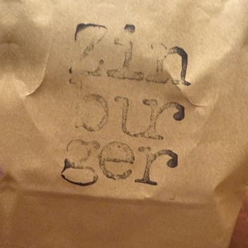 Zinburger - Outer of take out bag - Burgers Near Me - Tucson, Arizona Zinburger - Outer of take out bag - Burgers Near Me - Tucson, Arizona