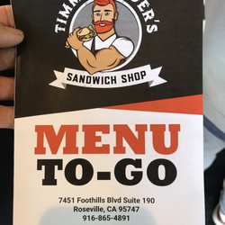 Timmy Gingers Sandwich Shop