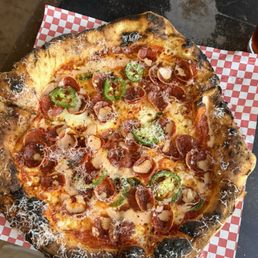 Spicy pepperoni pizza Spicy pepperoni pizza