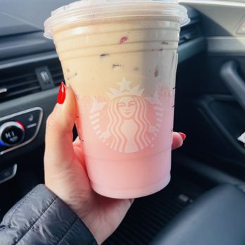 Starbucks - Pink drink and chocolate cream foam. I like the chocolate cream cold brew, and the pink drink on their own.. - Coffee & Tea Near Me - Hauppauge, New York Starbucks - Pink drink and chocolate cream foam. I like the chocolate cream cold brew, and the pink drink on their own.. - Coffee & Tea Near Me - Hauppauge, New York