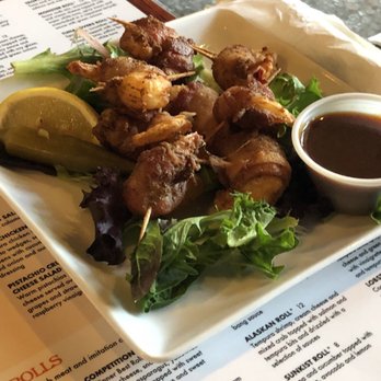 Rollin Local - Bacon wrapped shrimp - Sushi Bars Near Me - Georgetown, South Carolina Rollin Local - Bacon wrapped shrimp - Sushi Bars Near Me - Georgetown, South Carolina