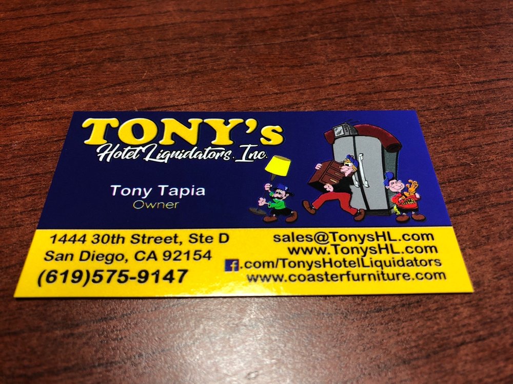 TONY’S HOTEL LIQUIDATORS Updated May 2024 32 Photos & 11 Reviews