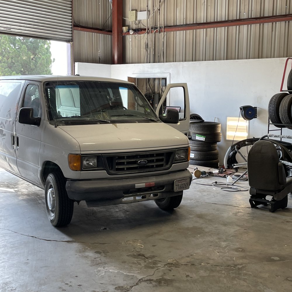 My van getting a new seat thanks to Chris and his network.
