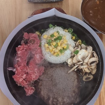 Sizzling Lunch - Angus ribeye, thin cut and cooked fine. - Teppanyaki Near Me - Fremont, California Sizzling Lunch - Angus ribeye, thin cut and cooked fine. - Teppanyaki Near Me - Fremont, California