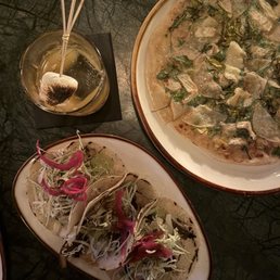 Shawarma Tacos and Asian Pear & Brie Pizza Shawarma Tacos and Asian Pear & Brie Pizza