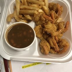 Cherry Red Truck - 15pc shrimp with fries and beans