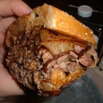 Kensington Kosher Deli - Beef Brisket, Fried Onions, Gravy on Club Roll - Kosher Near Me - Great Neck, New York Kensington Kosher Deli - Beef Brisket, Fried Onions, Gravy on Club Roll - Kosher Near Me - Great Neck, New York