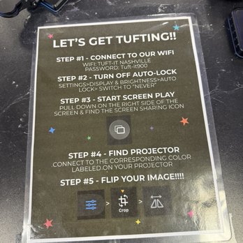 Tuft It! - Projection Instructions - Rugs Near Me - Goodlettsville, Tennessee Tuft It! - Projection Instructions - Rugs Near Me - Goodlettsville, Tennessee