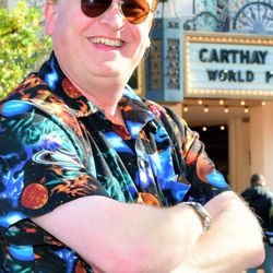 Photo of Malachy Godfrey as a science teacher in the movie "Camp Pleasant Lake"