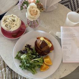 My meal and the menu! My meal and the menu!