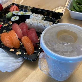 Sushi Uokura - Great food and great wrapping idea to keep soup containers from leaking, brilliant! - Japanese Near Me - Golden, Colorado Sushi Uokura - Great food and great wrapping idea to keep soup containers from leaking, brilliant! - Japanese Near Me - Golden, Colorado