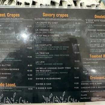 Breizh Pan Crêpes - Menu - Creperies Near Me - Charleston, South Carolina