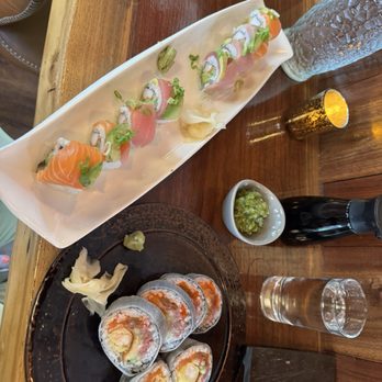 Omakase By Kai - TOTORO and rainbow roll - Sushi Bars Near Me - Raleigh, North Carolina Omakase By Kai - TOTORO and rainbow roll - Sushi Bars Near Me - Raleigh, North Carolina