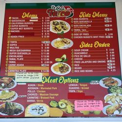 La Casa Del Taco - Menu as of 6/18/2024
