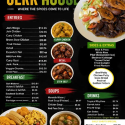 Rose Jerk House - Menu