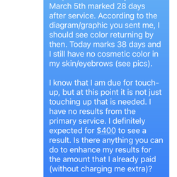 Fancyluxedolls - Informed Fantasi that the pigment was not showing.