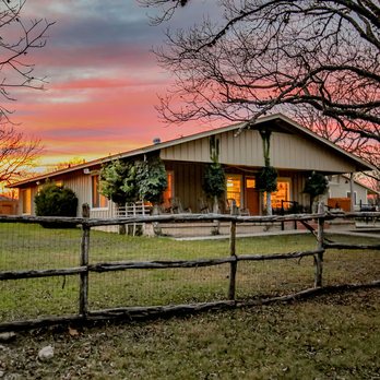 7 Bluff Cabins + RV Park - Sunset over the River House. - Hotels Near Me - Concan, Texas