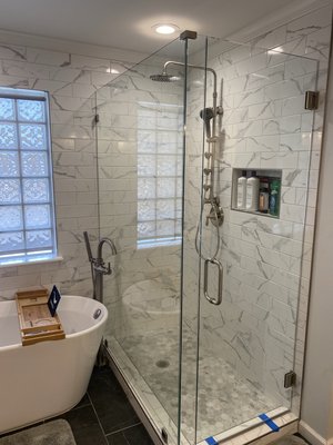 Shower Glass Door Installation - Frameless - Shower Glass Door Installation Shower Glass Door Installation - Frameless - Shower Glass Door Installation