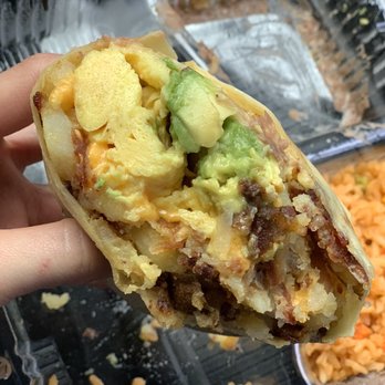 Broken Yolk Cafe - California Breakfast Burrito (without bacon) - American Near Me - Glendora, California Broken Yolk Cafe - California Breakfast Burrito (without bacon) - American Near Me - Glendora, California