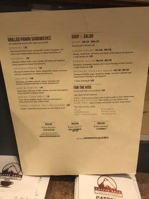 Menu photo 2 Copper Rock Coffee Company Appleton, WI