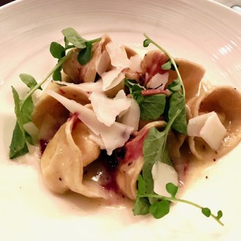 SRV Boston - Tortelloni - goat’s milk ricotta, huckleberry, black pepper - Italian Near Me - Boston, Massachusetts SRV Boston - Tortelloni - goat’s milk ricotta, huckleberry, black pepper - Italian Near Me - Boston, Massachusetts