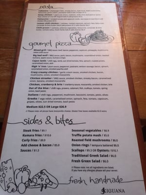 Menu photo 3 Iguana Street Bar & Restaurant Hamilton, WKO
