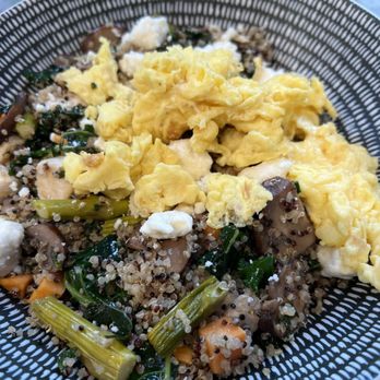 McLain's Market - Stanley - Harvest Quinoa Bowl With Added Egg! - Coffee & Tea Near Me - Overland Park, Kansas