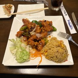 a plate of food on a table a plate of food on a table