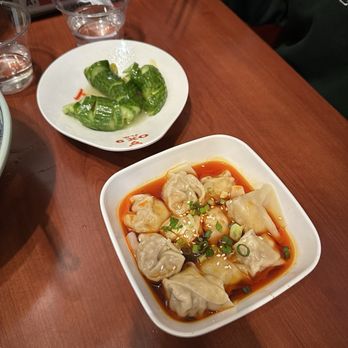 Ox 9 Lanzhou Hand Pulled Noodles - Cucumber and spicy wontons - Asian Fusion Near Me - Mountain View, California Ox 9 Lanzhou Hand Pulled Noodles - Cucumber and spicy wontons - Asian Fusion Near Me - Mountain View, California