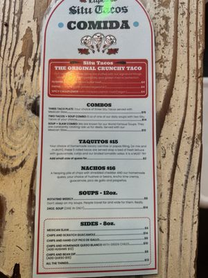 Menu photo 5 Situ Tacos Seattle, WA