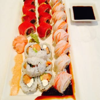 Cafe Ginger - Red Dragon Roll, Shaggy Roll and Philadelphia Roll - all soooo yummy :) - Chinese Near Me - Houston, Texas