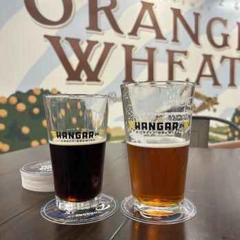 Hangar 24 Craft Brewing - Chocolate bomber and I think Oktoberfest - Breweries Near Me - Riverside, California