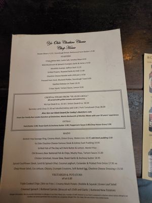 Menu photo 1 Ye Olde Cheshire Cheese London, XGL