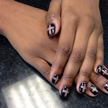 MaiSunami Nails & Spa - Inverted crosses done by Susan - Nail Salons Near Me - Bloomington, Indiana MaiSunami Nails & Spa - Inverted crosses done by Susan - Nail Salons Near Me - Bloomington, Indiana