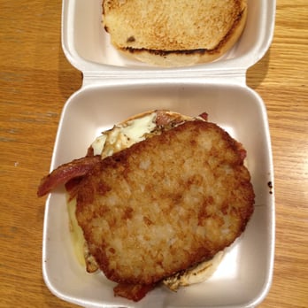 Burger Barn - Hash Burger (bacon, egg, hash brown & cheese) - Food Stands Near Me Burger Barn - Hash Burger (bacon, egg, hash brown & cheese) - Food Stands Near Me