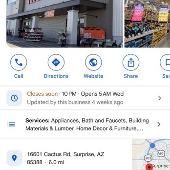 The Home Depot - Location - Hardware Stores Near Me - Peoria, Arizona The Home Depot - Location - Hardware Stores Near Me - Peoria, Arizona