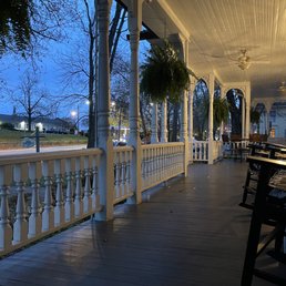 Beautiful front porch for evening social. Beautiful front porch for evening social.