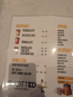 Menu photo 5 Shotted Specialty Coffee Tysons, VA