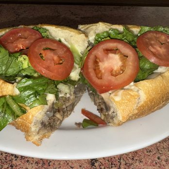 Nino's Pizza - Cheese, Onions and Pepper Philly on Steak Cheese with lettuce & tomatoes - Pizza Near Me - Brooklyn, New York Nino's Pizza - Cheese, Onions and Pepper Philly on Steak Cheese with lettuce & tomatoes - Pizza Near Me - Brooklyn, New York